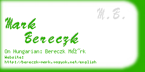 mark bereczk business card